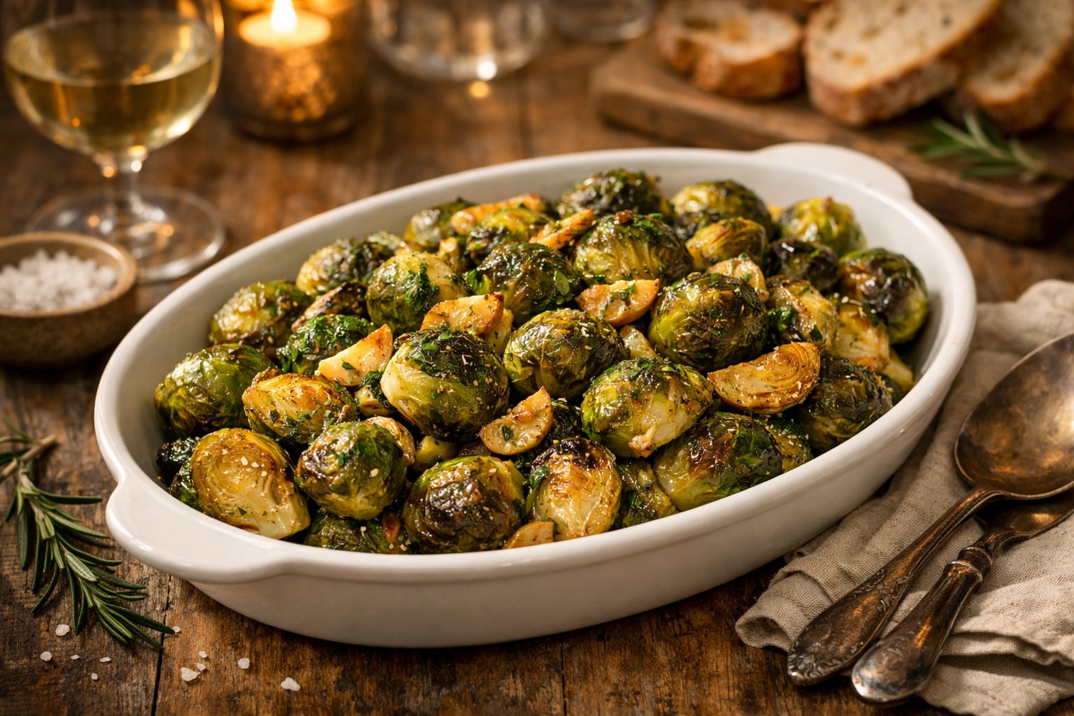 برای میزهای مهمانی کلم بروکسل