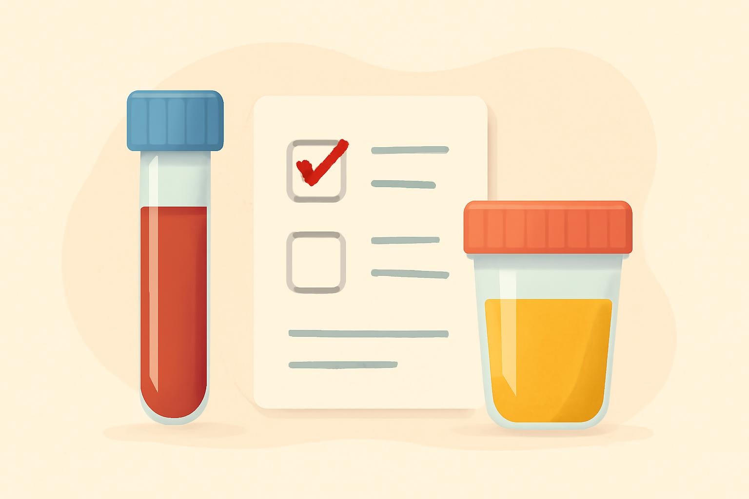 血液和尿液检测结果