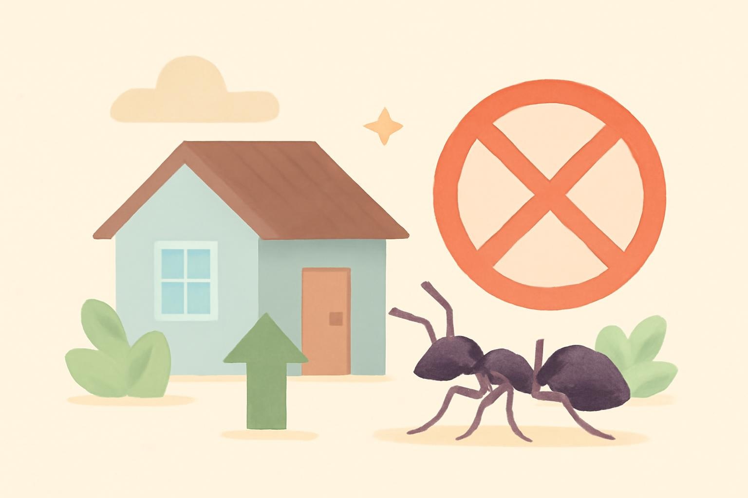 개미를 집에서 멀리하기