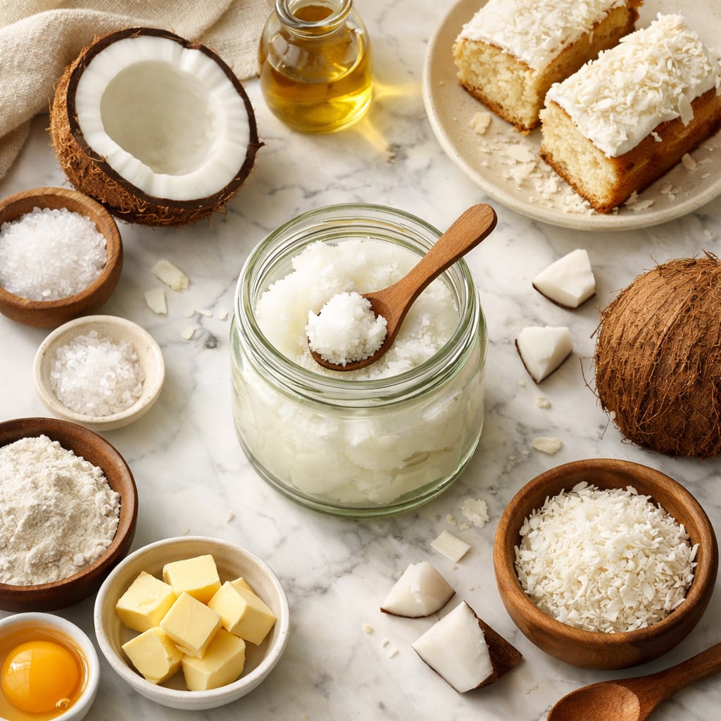 Kek ve Pastalar İçin; Hindistan Cevizi Yağı