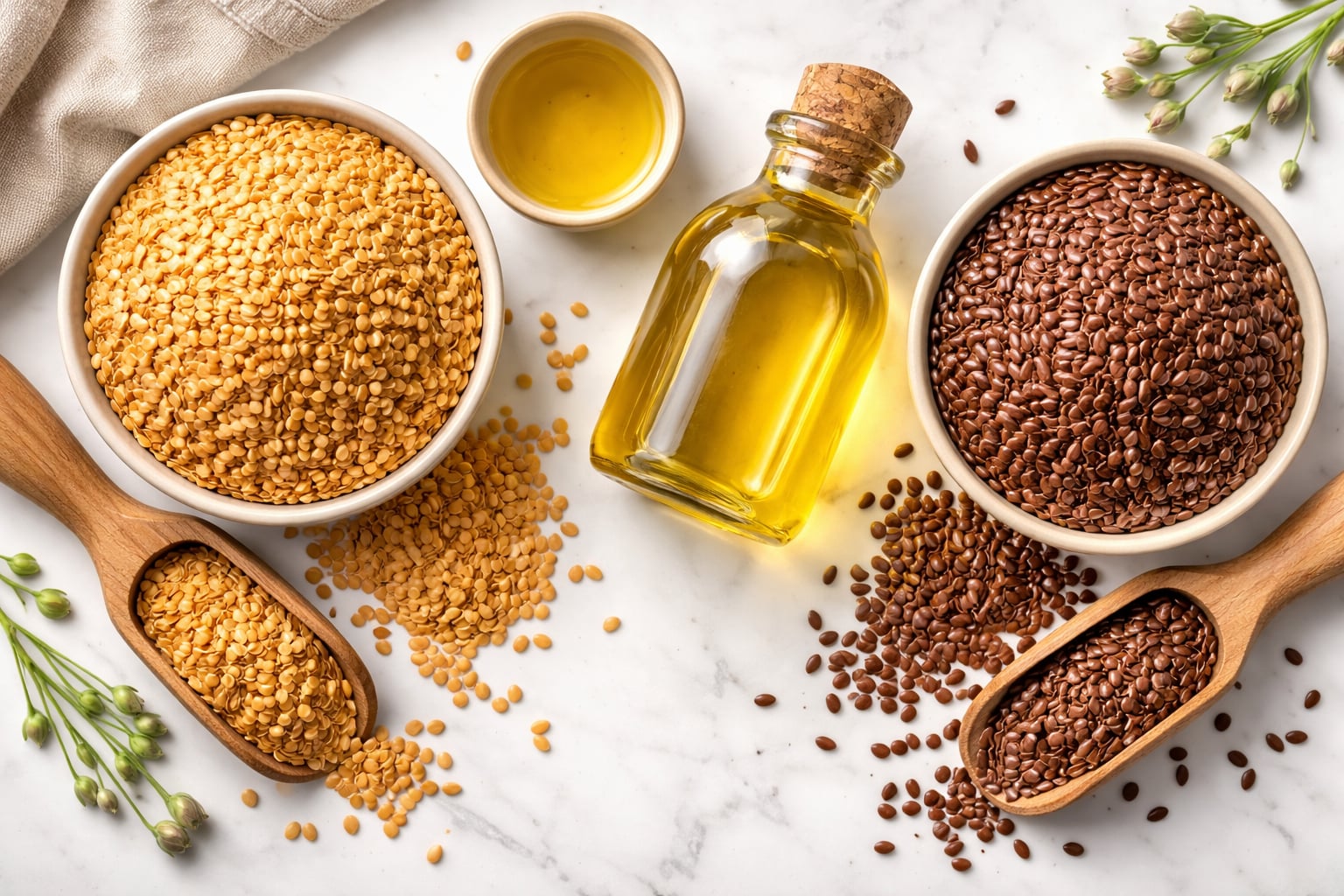 Næringsværdier for hørfrø og hørfrøolie