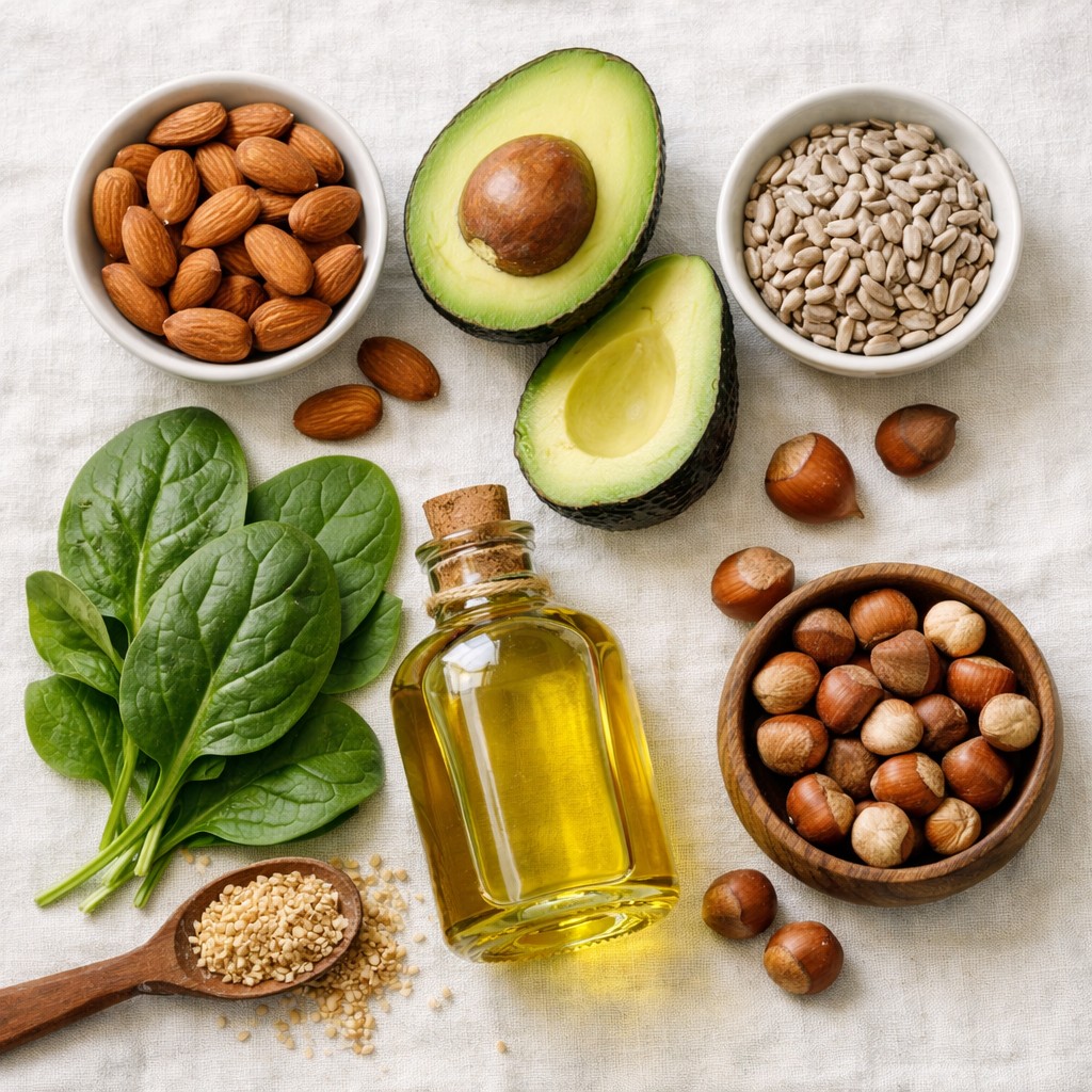 老化防止の天然ビタミンE源